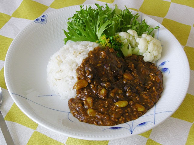 秘伝豆と豆いろいろカレー