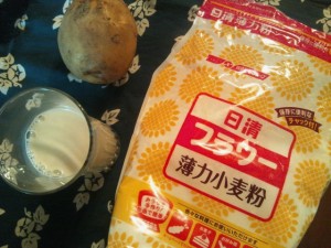 ジャガイモ→小麦→シチュールゥ 豆乳→？？？